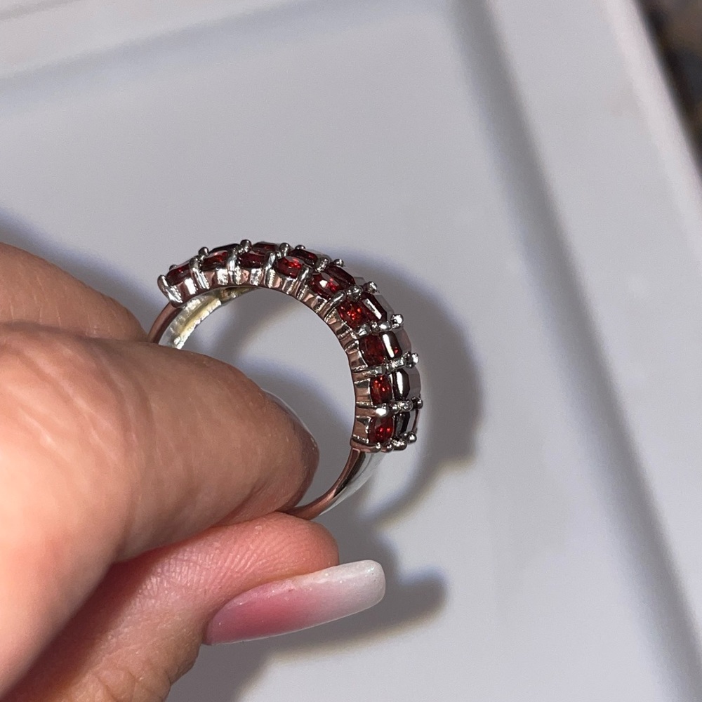 Garnet Colored Ring - image 3